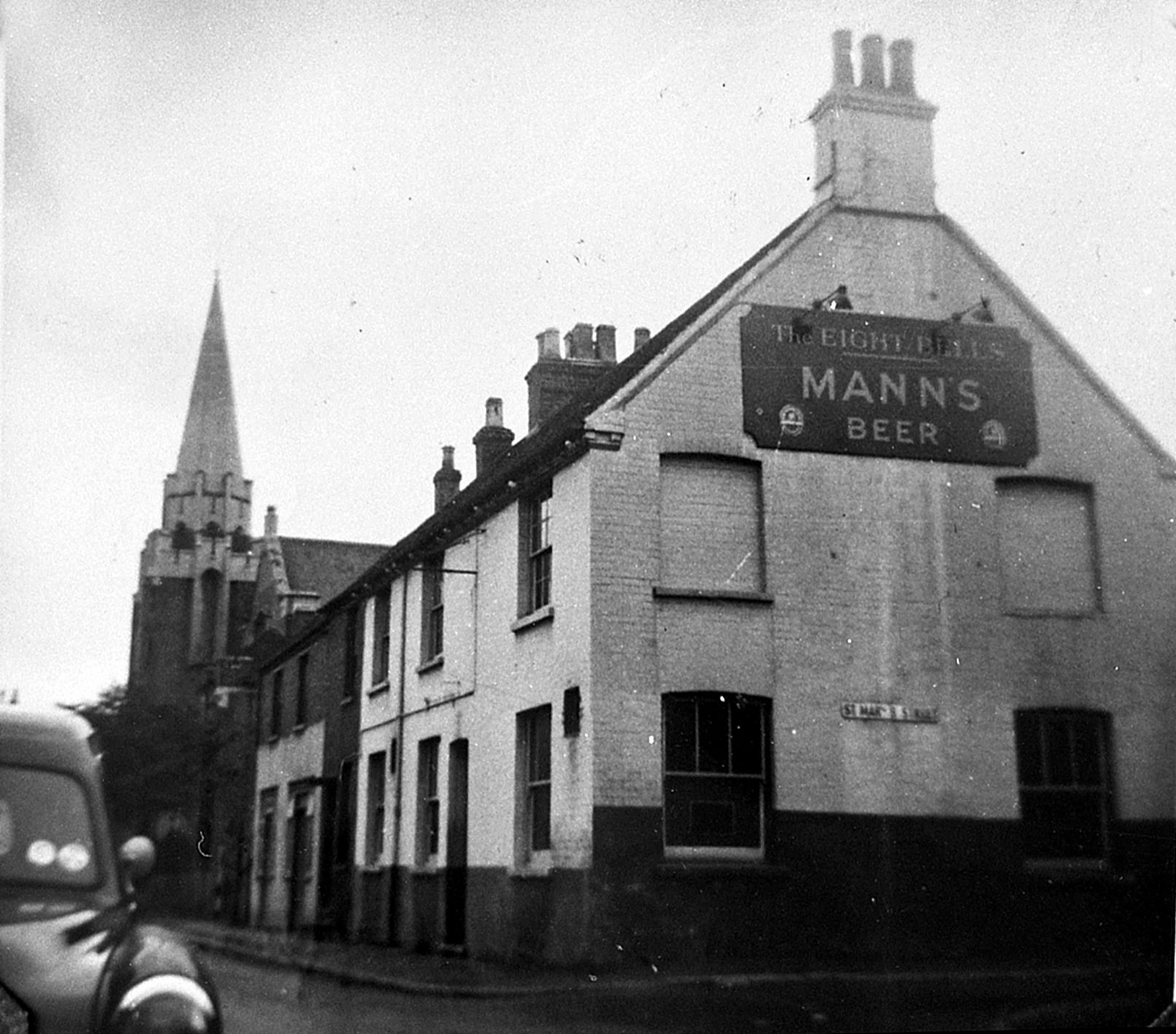 The old Eight Bells pub in Ashton Street
